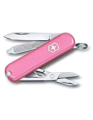 Victorinox Swiss Army Classic SD Pocket Knife - Pink - Key Ring - 58mm - 0.6223.70RUS1