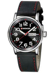 Wenger Mens Attitude Day/Date - Stainless Steel - Black Dial - Black Leather - 01.0341.103_86c353f7-e609-4f78-8edc-88f92d3436c2