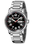 Wenger Mens Attitude Day/Date - Stainless Steel - Black Dial - Bracelet - 01.0341.104_bc8b4556-9929-4f5f-bdbd-fbf1dde7eef0