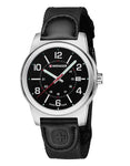 Wenger Field Gear Mens Watch - Black Dial - Black Nylon Strap - Date - 100m - 01.0441.164