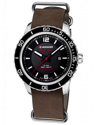 Wenger Mens Roadster Black Night - Black Dial - Brown Leather NATO Strap - 01.0851.121_665c829d-9ddb-4312-acc2-6a5e635f6c69