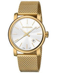 Wenger Mens Urban Vintage Date Watch - White Dial - Gold-Tone - Mesh Bracelet - 01.1041.120_a5e05a55-6467-4867-a441-eddbcb968d38