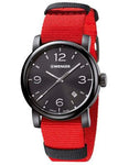 Wenger Mens Urban Metropolitan - Black PVD - Two NATO Strap Set&#44; Red & Black - 01.1041.132_a8ad6bde-e875-4999-b79b-d678b81c0628