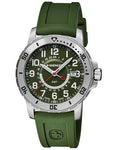 Wenger Mens Off Road GMT - Stainless Steel - Green Dial - Green Silicone Strap - 01.1342.103