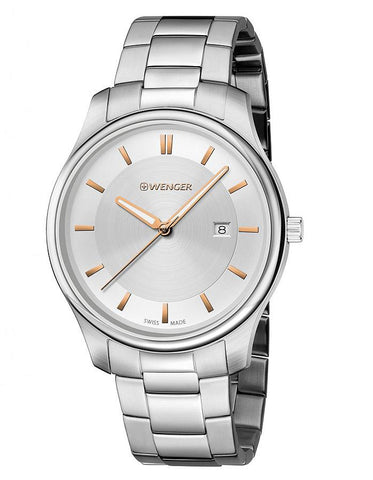 Wenger Mens City Classic - Stainless Steel - Bracelet - Two-Tone Dial - Date - 01.1441.105_979e2b1a-abd7-49c1-be98-1ec43b531b55