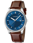 Wenger Mens City Classic Watch - Blue Dial - Brown Leather Strap - Date - 30m - 01.1441.116_f6613718-1bea-4b44-b855-abbf6c50285f