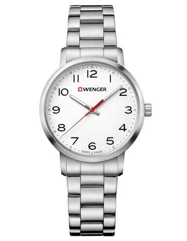 Wenger Womens Avenue Watch - Stainless - White Dial - Bracelet - 100m - 01.1621.104_2b85648b-7a94-4c27-9ecd-80a6773a9739