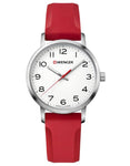 Wenger Womens Avenue Watch - White Dial - Red Silicone Strap - 100m - 01.1621.105_9da2ef25-bba6-4e19-9ffa-b2a22bffff40