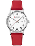 Wenger Mens Avenue Watch - White Dial - Red Silicone Strap - Date - 100m - 01.1641.105_0d6b33ef-8ac8-478c-bfd1-107c93a417a1