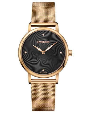 Wenger Womans Urban Donnissima Watch - Rose Gold-Tone - Mesh Bracelet - 01.1721.102_09681907-f717-4002-be74-96bab23ba113