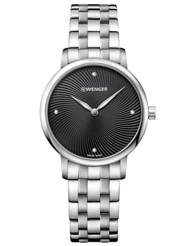 Wenger Womens Urban Donnissima Crystal Marker Dial - Stainless Steel Bracelet - 01.1721.105