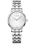 Wenger Womens Urban Donnissima Crystal Marker Gray Dial - Stainless Steel - 01.1721.109