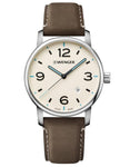 Wenger Mens Urban Metropolitan Vintage Watch- Cream Dial - Leather Strap - 01.1741.118