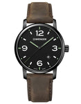 Wenger Mens Urban Metropolitan Vintage Watch - Distressed Leather - Date Window - 01.1741.121