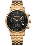 Wenger Mens Urban Classic Chronograph - Gold-Tone - Bracelet - Black Dial - 100m - 01.1743.103_abf95526-1512-4321-a888-071303271cd0