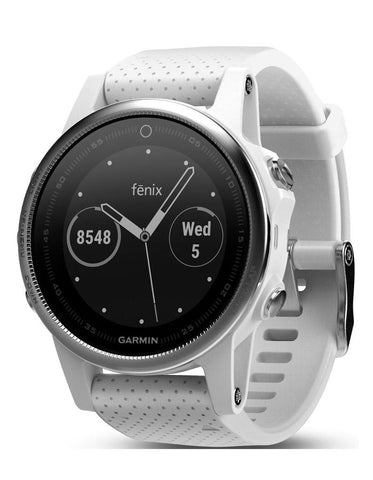 Garmin Fenix 5S Multisport GPS Watch - Carrera White Silicone Band - Smartwatch - 010-01685-00_0a4febb2-f3a1-4738-99a7-216b0fba8059