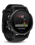 Garmin Fenix 5S Sapphire Multisport Smartwatch - Black - GPS - Wi-Fi Enabled - 010-01685-10C