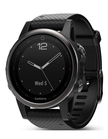 Garmin Fenix 5S Sapphire Multisport Smartwatch - Black - GPS - Wi-Fi Enabled - 010-01685-10