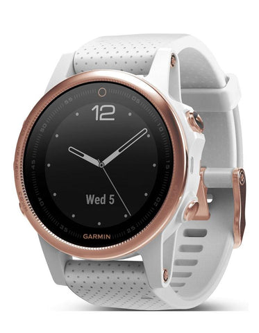 Garmin Fenix 5S Sapphire Multisport Smartwatch - Rose Gold Tone - Wi-Fi-Enabled - 010-01685-16_019b1ede-5ea1-44c3-9a87-9e38d3c7aa90