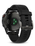 Garmin Fenix 5 Multisport Smartwatch - GPS - Slate Gray - Black Silicone Band - 010-01688-00B