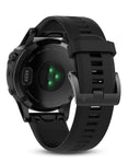 Garmin Fenix 5 Sapphire Multisport Watch - Black - Black Silicone Band - Wi-Fi - 010-01688-10B