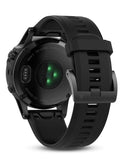 Garmin Fenix 5 Sapphire Multisport Watch - Black - Black Silicone Band - Wi-Fi - 010-01688-10B
