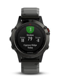 Garmin Fenix 5 Sapphire Multisport Smartwatch - Slate Gray - Metal Band- Wi-Fi - 010-01688-20A