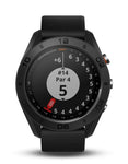 Garmin Approach S60 Golf Watch - Black Polymer -Black Silicone Band- Touchscreen - 010-01702-00A