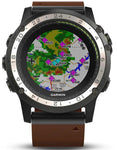 Garmin D2 Charlie Smart Aviation Watch - Titanium - Brown Leather Strap - 010-01733-30A_a1d50b20-4c0e-4e62-8364-62754cff9338