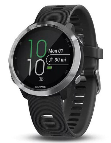 Garmin Forerunner 645 Smartwatch - GPS - Garmin Pay - Black Silicone Band - 010-01863-00