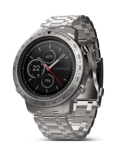 Garmin Fenix Chronos Luxury GPS Watch - Stainless Steel - Bracelet - Smartwatch - 010-01957-02