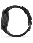 Garmin Fenix 5 Plus Sapphire Multisport Watch - Black Case - Black Leather- 47mm - 010-01988-06B