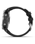 Garmin Fenix 5 Plus Multisport Watch - Stainless Steel - Black Band - Bluetooth - 010-01988-10B