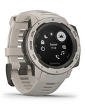 Garmin Instinct GPS Multipsort Watch - Tundra -  Heart Rate Monitor - 100M - 010-02064-01C