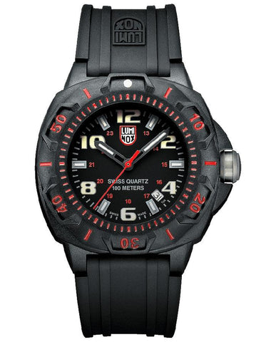 Luminox Mens Sentry Sport Watch - Black Dial - Polyurethane - Carbon PC Case - 0215.SL