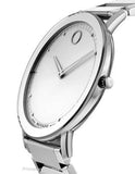 Movado Mens Sapphire Dress Watch - Stainless Steel Case – Silver Soleil Dial - 0606881A_4751157f-2487-4c9e-b903-1e5ba1e20f42