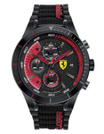 Scuderia Ferrari Red Rev Evo Chronograph - Black & Red - Silicone Strap - 0830260