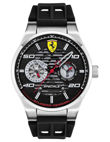 Scuderia Ferrari Speciale Watch - Stainless Steel - Day/Date - Silicone Bracelet - 0830429