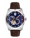 Scuderia Ferrari Primato Automatic Watch - Stainless Steel - Brown Leather Strap - 0830443_8b67e8b3-c9a8-4d4c-b4a1-2eaf61de7b2a