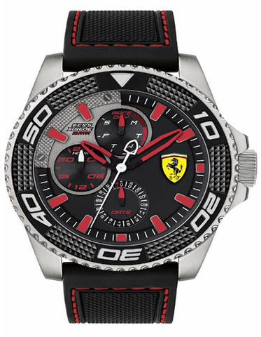 Scuderia Ferrari Kers Xtreme Watch - Rotating Bezel - Stainless Steel - Silicone - 0830467_0c33db22-5412-409e-911d-5f700677ed70