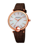 Bruno Magli Womens Miranda Rose Gold-Tone Heritage - Mother of Pearl - Brown - 11.171021.RE_f9fa4034-aadb-4d15-8cf6-6e63a4ada0b4