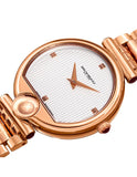 Bruno Magli Womens Miranda Rose Gold-Tone Watch - Checkered Dial - Bracelet - 11.171022.RSA_1a12815c-8780-45ba-8f8c-3f5ee0525294