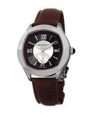 Bruno Magli Mens Amadeo Leather Dial Watch - Stainless Steel - Brown Leather - 12.171041.SEA