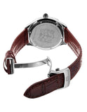 Bruno Magli Mens Amadeo Leather Dial Watch - Stainless Steel - Brown Crocodile - 12.171041.SEC_aeba73ed-f470-4fd0-9211-0d35a7d8897b