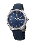 Bruno Magli Mens Luca Stainless Steel Watch- Perforated Band - Blue - 16.171121.SB_acdcd602-993b-4ea5-a5ae-076d91a45365