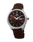 Bruno Magli Mens Luca Stainless Steel Watch - Perforated Band - Dark Brown - 16.171121.SD_36126a23-c353-428f-a865-c3c5ea45de22