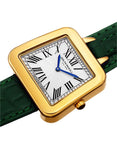 Bruno Magli Womens Emma Gold-Tone Signature - Embossed Leather Strap - Green - 17.171141.GHA_75b5c46b-8504-4154-956b-9e7d0ef4d317