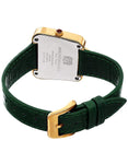 Bruno Magli Womens Emma Gold-Tone Signature - Embossed Leather Strap - Green - 17.171141.GHC_d3947a22-2b56-4135-9d6c-775a20b8a353