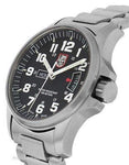 Luminox Field Time Date Watch - Black Dial - Stainless Steel Bracelet - 1822A