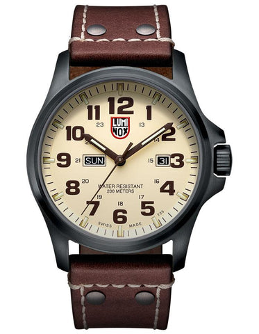 Luminox Mens Atacama Field Date Watch -  Ivory Dial - Gunmetal Case - Leather - 1927_b3bd703c-3a83-4cd2-8d55-5a900c5a7449